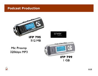 Podcast Production




                     112
 