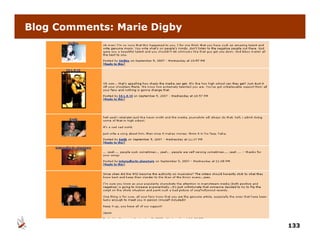 Blog Comments: Marie Digby




                             133
 