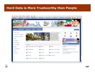 Hard Data is More Trustworthy than People




                                            187
 
