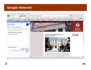 Google Sidewiki




                  189
 