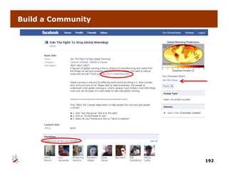 Build a Community




                    192
 