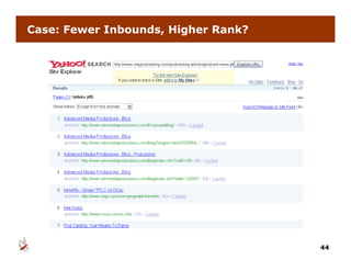Case: Fewer Inbounds, Higher Rank?




                                     44
 
