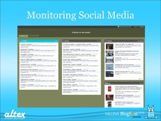 Monitoring Social Media 