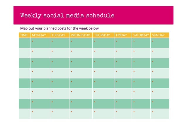 JLVAS <strong>Social Media Calendar Template</strong> Social media planning calendar template