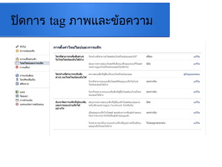 ปิดการ tag ภาพและข้อความ
 