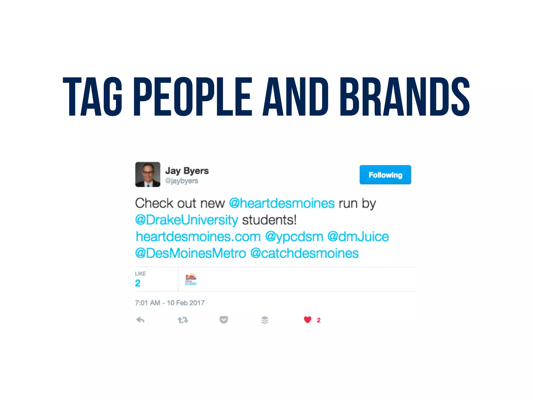 TAG People and brands
 