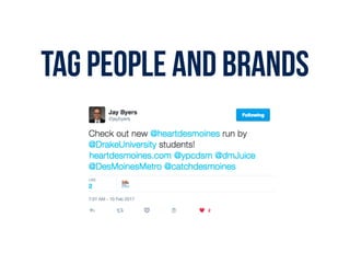 TAG People and brands
 