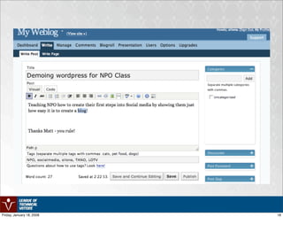 Social Media For Np Os   Rough Draft