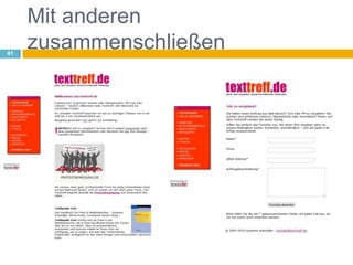 Mit anderen zusammenschließen41