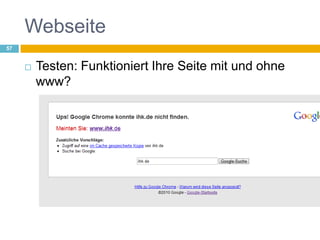 WebseiteTesten: Funktioniert Ihre Seite mit und ohne www?57