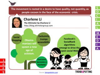 Social Media Influencers Predictions 2009 By Trendsspotting