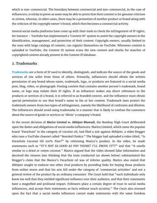 Social Media Influencers and Intellectual Property Rights | PDF