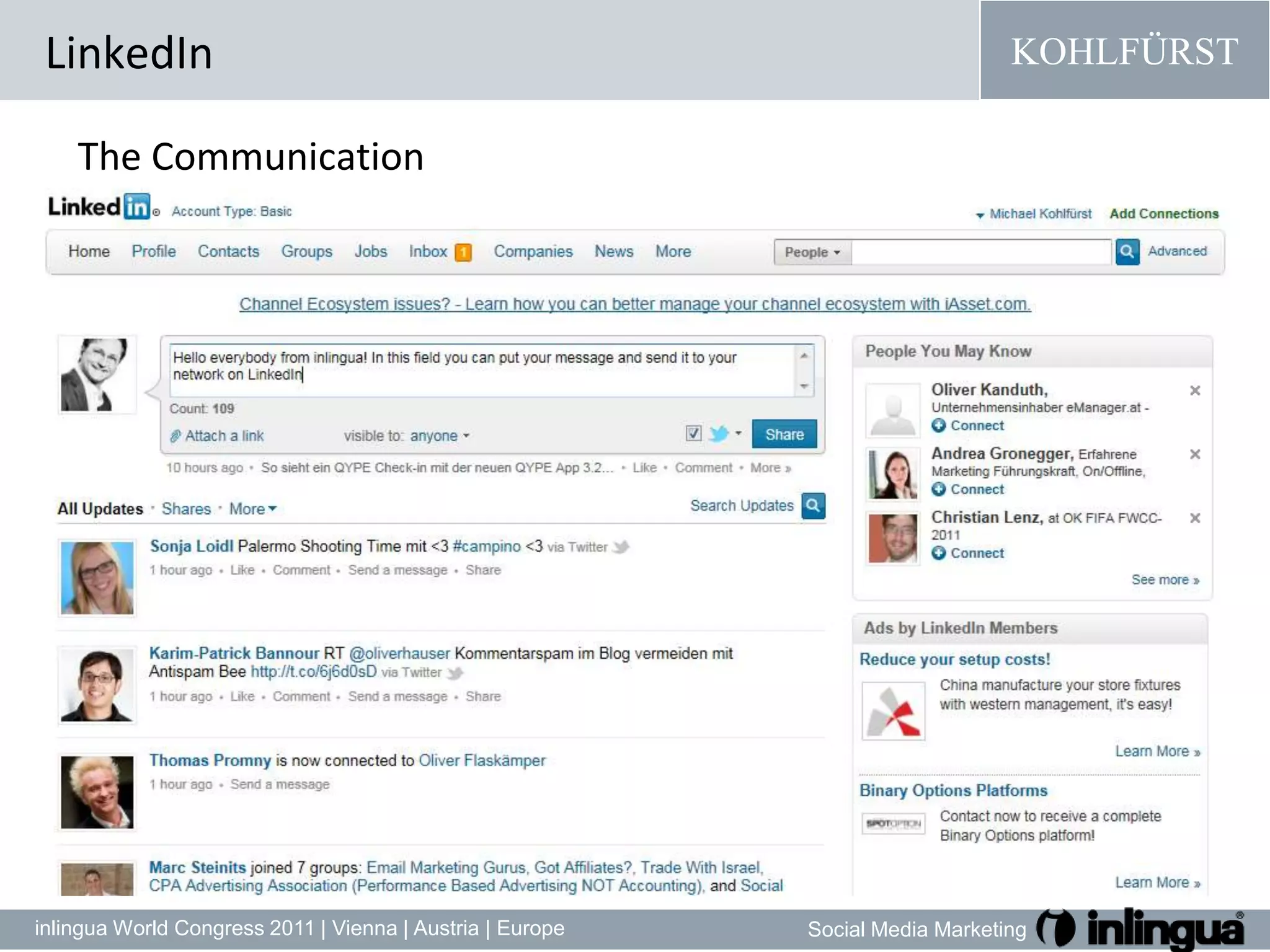 LinkedInThe CommunicationCommunication on LinkedIn