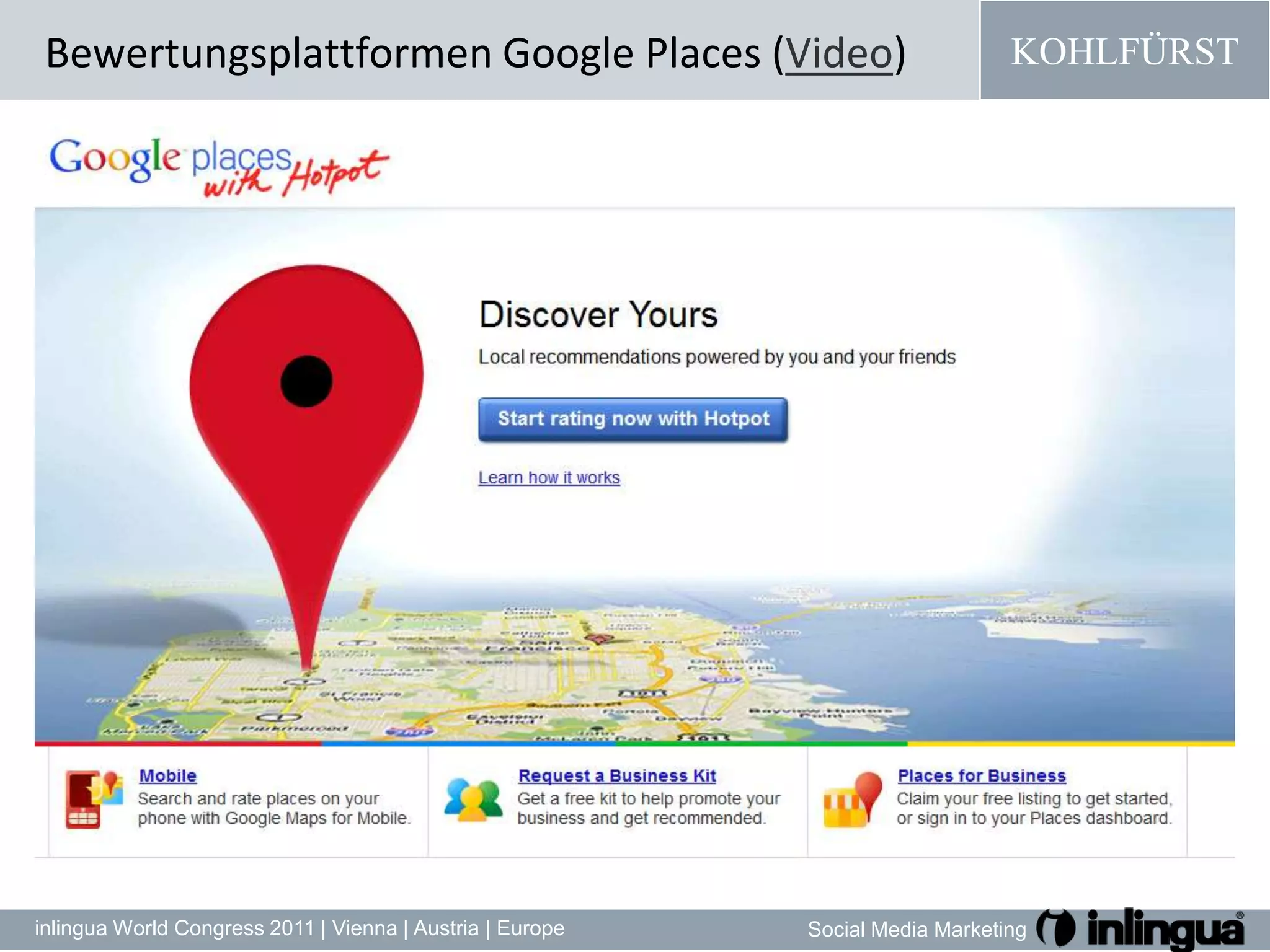 Bewertungsplattformen Google Places (Video)