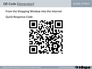 Fromthe Shopping Windowintothe Internet Quick Response-CodeQR-Code (Generator)
