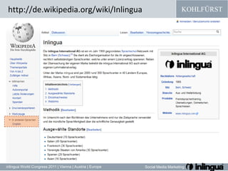 http://de.wikipedia.org/wiki/Inlinguainlingua in german