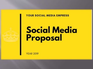 Social Media Management Services Proposal by Eloisa Gesmundo