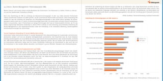 4.4 Exkurs: Alumni-Management – Potenzialanalyse XING
Welche Chancen und Grenzen bieten soziale Netzwerke den Hochschulen, ihre Reputation zu stärken, Alumni zu rekrutie-
ren und ihre Studierenden frühzeitig zu binden?
Nach einer Empfehlung der HRK zur Gründung von Absolventenvereinigungen im Jahr 1997 haben deutsche Hochschulen
nahezu ausnahmslos Initiativen ins Leben gerufen, um die systematische Alumni-Arbeit auszubauen. Diese Entwicklung hält
seitdem an, was die Gründung von Hunderten von Ehemaligenvereinigungen in den letzten Jahren bestätigt. Die Dachor-
ganisation alumni-clubs.net e.V. vereint im deutschsprachigen Raum über 230 Hochschulen und deren Alumni-Institutionen.
Jedoch ist anzumerken, dass in Deutschland nur wenige Einrichtungen den Grad an Professionalität erreichen, der für den
Aufbau engmaschiger Netzwerke notwendig ist. Ebenso fehlt es oftmals an einer Verortung und ernsthaften Einbindung des
Alumni-Managements in der Organisationsstruktur sowie der Einbindung in die vorhandene Marketing- beziehungsweise
Kommunikationsstrategie der Hochschulen.
Social Employer Branding & Social Media Recruiting
Hochschulen sowie Unternehmen können in sozialen Netzwerken ihren Bekanntheitsgrad bei Studierenden und Hochschul-
absolventen steigern und sich als attraktive Arbeitgebermarke positionieren. Dies bezeichnet man als Social Employer
Branding beziehungsweise als Social Media Recruiting. Dabei können Hochschulabsolventen über soziale Kontakte, Facebook
Ads, XING-Stellenanzeigen oder über Facebook-Karriereseiten gewonnen werden. Wie ein Student oder Hochschulabsolvent
ein Unternehmen wahrnimmt, hängt stark von seinen individuellen Präferenzen ab. Entscheidend ist aber auch, wie sich
die Institutionen in den sozialen Medien darstellen, zum Beispiel in puncto Offenheit, Teamwork oder Arbeitsatmosphäre.
Entwicklung der Hochschulabsolventen auf XING
Die strategische Positionierung einer Employer-Brand- oder einer Social-Media-Recruiting-Kampagne bedarf einer detailli-
erten vorherigen Analyse, dem Wissen über Wettbewerber, den Markt und die Kenntnis über die Reichweite der gesuchten
Hochschulabsolventen in den sozialen Medien. Wie hoch ist das Potenzial, das in den Alumni-Netzwerken der Hochschulen
und in den führenden sozialen Netzwerken steckt? Das Team von www.unimediaplaner.de (P. Dunkhase) hat dazu XING
hinsichtlich der Hochschulabsolventen-Reichweiten untersucht.
Auf dem führenden Business-Netzwerk XING gibt es derzeitig über 4.286 Gruppen in der Kategorie Hochschulen (Stand Januar
2013). Die Top 20 dieser „XING-Hochschulgruppen“ sind nach Mitgliederzahlen bis auf zwei Ausnahmen ausschließlich
Alumni-Gruppen. Die Reihenfolge erscheint überwiegend schlüssig, große Hochschulen wie Köln, Münster, Hamburg oder
Bochum sind besonders stark vertreten. Umso mehr wundert es, dass beispielsweise die Ludwig-Maximilians-Universität
in München mit derzeitig 2.332 Gruppenmitgliedern hinten ansteht. Kurz hinter Mannheim ist die Universität Leipzig mit
5.738 Gruppenmitgliedern als erste ostdeutsche Universität vertreten. Bemerkenswert sind die Entwicklung und das gute
Abschneiden der Aachener Alumni. Die Quote von gegenwärtig eingeschriebenen Studenten (ca. 35.000) zu den 12.635 bei
XING eingeschriebenen Graduierten (die natürlich alle Jahrgänge umfassen) fällt mit 3:1 besonders netzwerkfreundlich aus.
Entwicklung der Hochschulgruppen auf XING 2009/2013
Quelle: www.unimediaplaner.de, Philip Dunkhase, Erhebung Januar 2013
RWTH Aachen Universität
Wilhelms-Universität Münster
Universitäten der Bundeswehr
Universität Leipzig
0 2000 6000 100004000 8000 12000 14000
Universität Hamburg
Goethe-Universität Frankfurt
Universität Erlangen-Nürnberg
Universität Göttingen
Universität Mannheim
Universitätsclub zu Köln
Januar 2013
Juni 2009
Hinsichtlich der Entwicklung der Alumni-Gruppen auf XING ist zu beobachten, dass einige Hochschulen vermehrt das Busi-
ness-Netzwerk XING als weiteren Kommunikationskanal in der Alumni-Arbeit nutzen. Die Hochschulen haben erkannt, dass
die Alumni eine bedeutende Zielgruppe darstellen und zukünftig zu den Partnern, Multiplikatoren und Botschaftern der
Hochschulen zählen, potenzielle Nutzer von Weiterbildungsangeboten sind oder der Einrichtung durch finanzielle Unterstüt-
zung dienlich sein können.
(Philip Dunkhase, Hochschulmarketing Leuphana Universität)
 