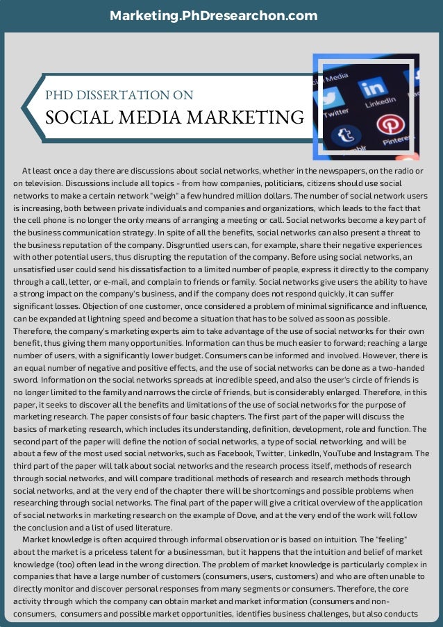 Phd dissertation help on marketing