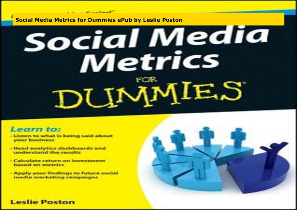 Social Media Metrics for Dummies ePub by Leslie Poston