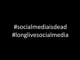 #socialmediaisdead #longlivesocialmedia 
