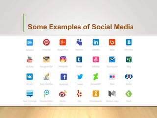 Some Examples of Social Media
 