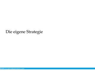 Die eigene Strategie
 