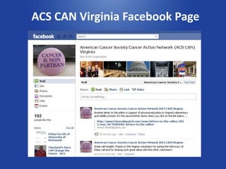 ACS CAN Virginia Facebook Page
 