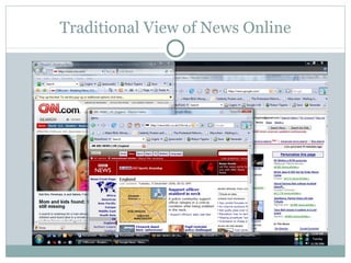 Traditional View of News Online 