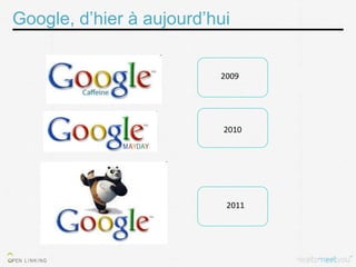 Google, d’hier à aujourd’hui


                          2009




                           2010




                           2011
 