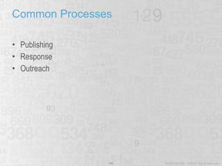 Common Processes Publishing Response Outreach 