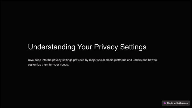 Social Media Security And Privacy Pptx