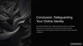 Social Media Security And Privacy Pptx