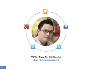 Vũ Việt Dũng (Mr. Giải Pháp Số)
Blog: http://giaiphapso.info
No. 1
 