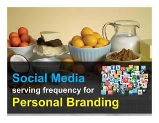 Social Media
serving frequency for
Personal Branding
 