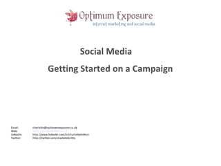 Starting A Social Media Campaign