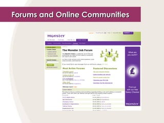 Forums and Online Communities 