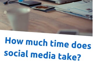 How much time does
social media take?
 