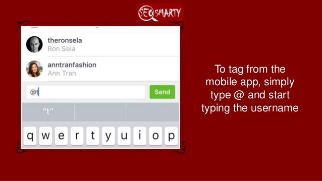 Social Media Tagging Cheatsheet: How to Tag Users on Twitter, Facebook, Linkedin, Instagram, Google Plus Slide 13