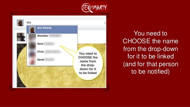 Social Media Tagging Cheatsheet: How to Tag Users on Twitter, Facebook, Linkedin, Instagram, Google Plus Slide 6