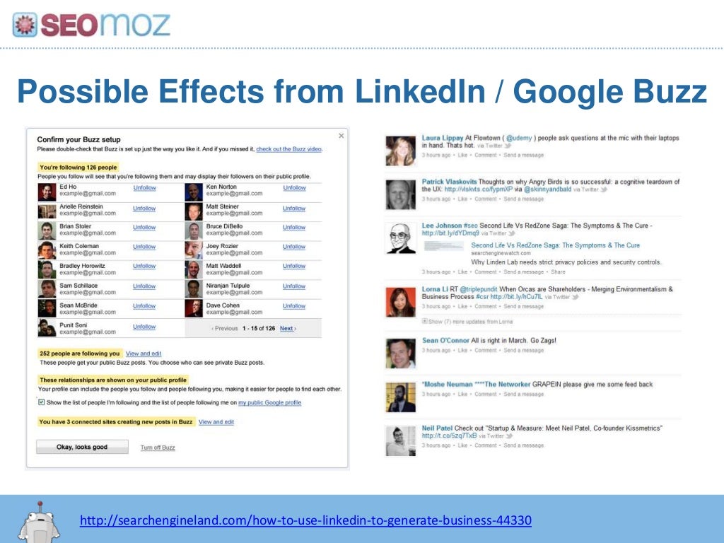 Possible Effects from LinkedIn