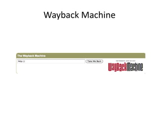 Wayback Machine
 