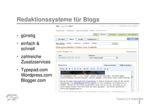 Social Media, Web 2.0 & Hotels