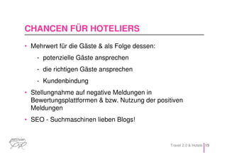 Social Media, Web 2.0 & Hotels