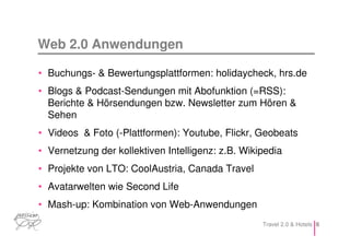 Social Media, Web 2.0 & Hotels