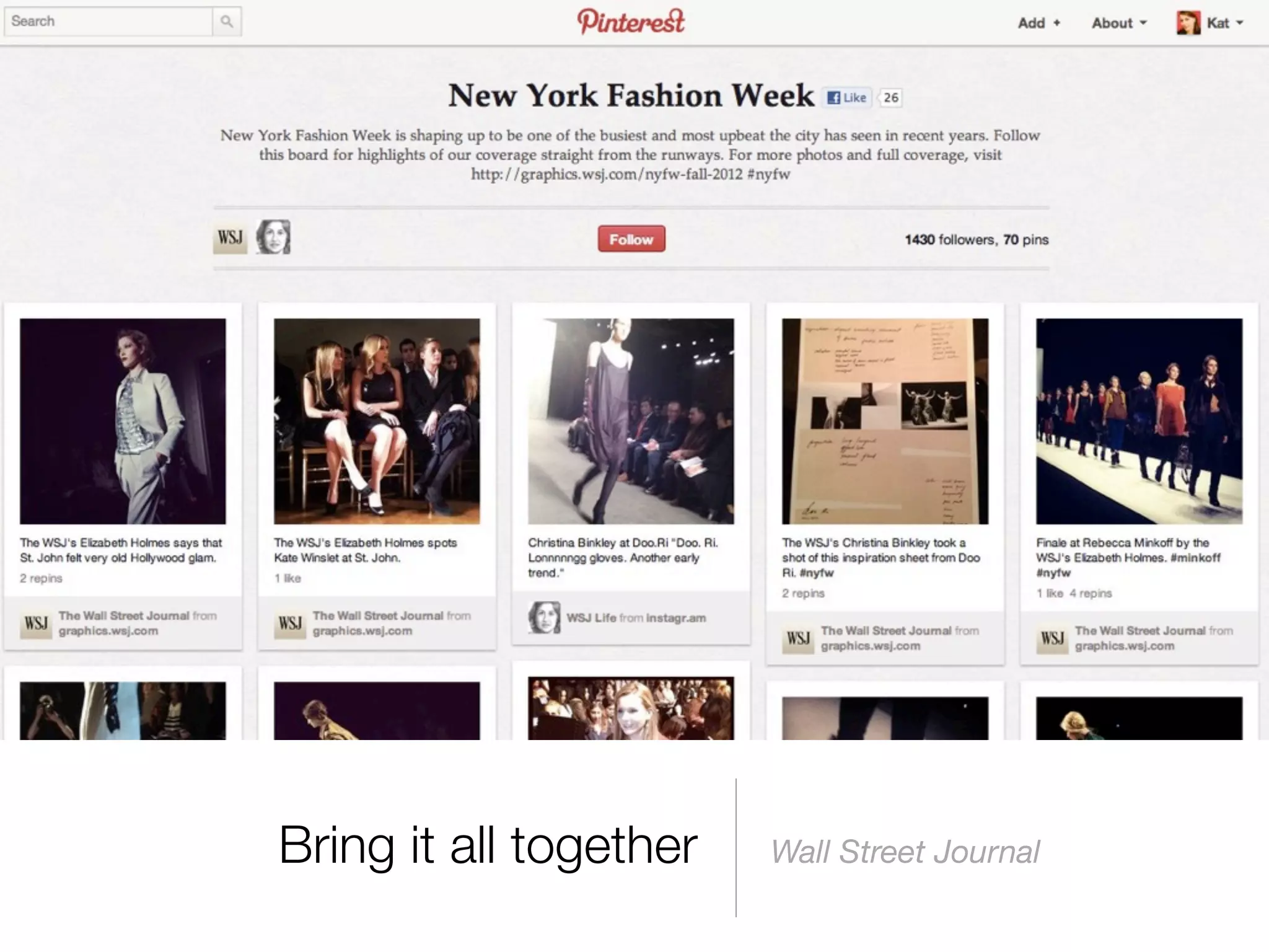 Bring it all together   Wall Street Journal
 