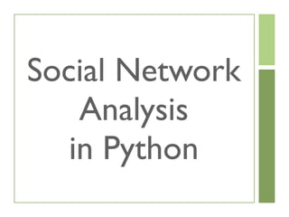 Social network-analysis-in-python