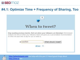 #2.1: Find Influencers w/ GG ProfilesGoogle Profile search also rocks: http://www.seomoz.org/blog/dont-ask-sites-for-links-find-people-and-connect. Just use &tbs=prfl:e to the end of any Google query to see them.http:/googleblog.blogspot.com/2010/06/our-new-search-index-caffeine.html