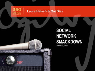 SOCIAL NETWORK SMACKDOWN June 22, 2007 Laura Halsch & Qui Diaz 