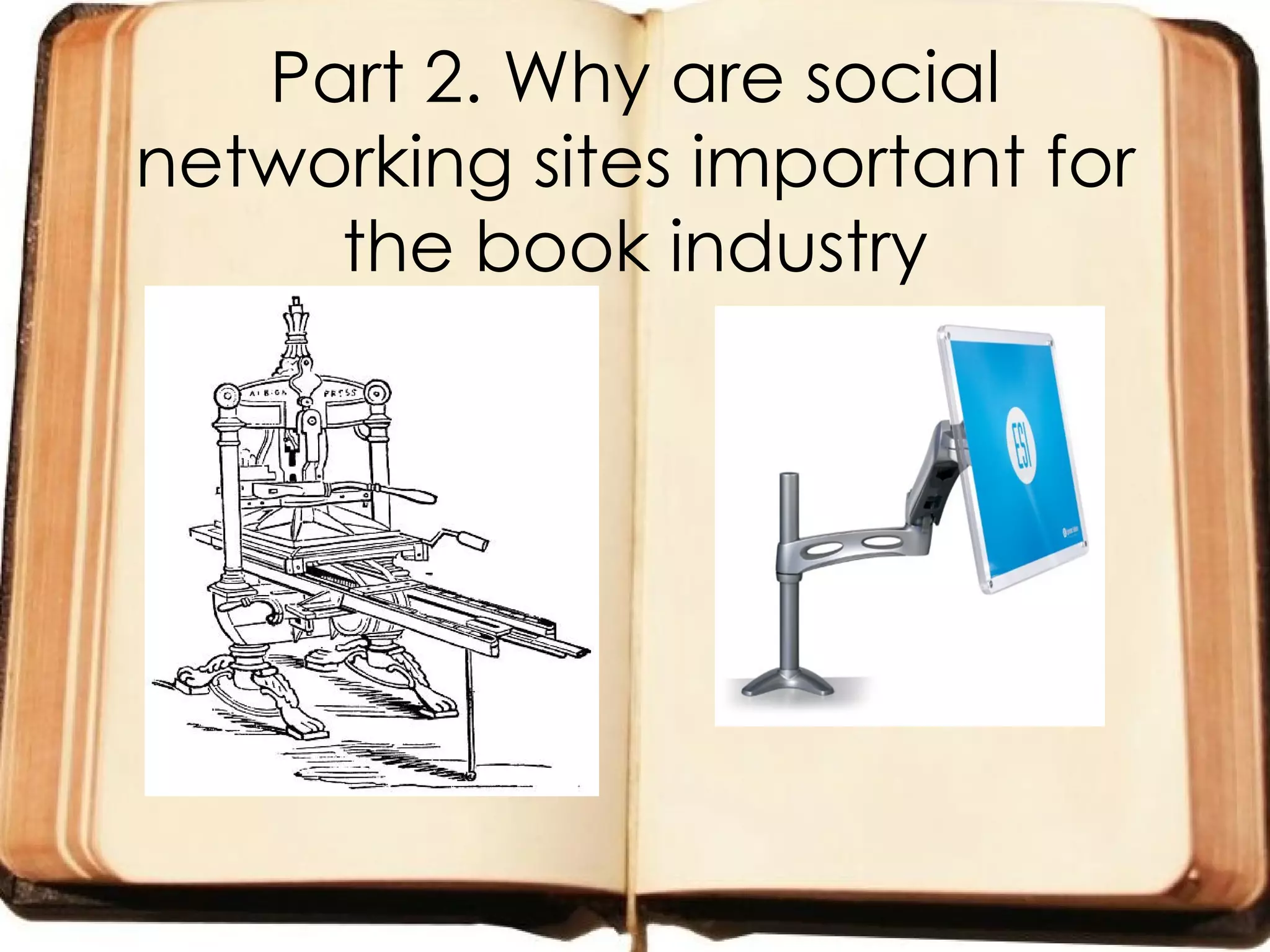 Part 2. Why are social networking sites important for the book industry 